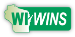 Wisconsin wins logo